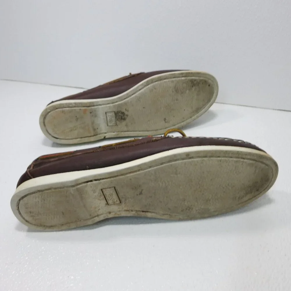 Bass Seabound Leather Men's Nautical Casual Deck Boat Shoes Footwear Sz 11 M